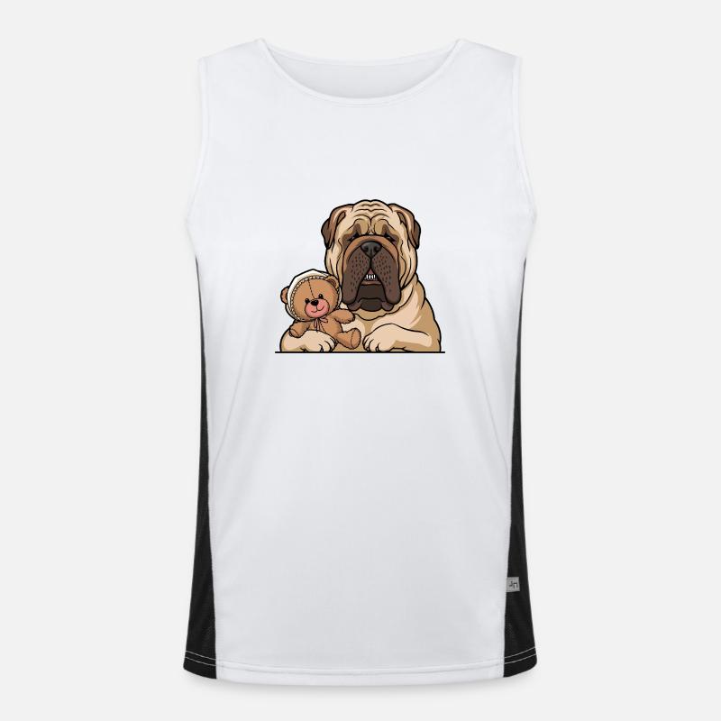 Dogue anglais Débardeur respirant contrasté Homme 