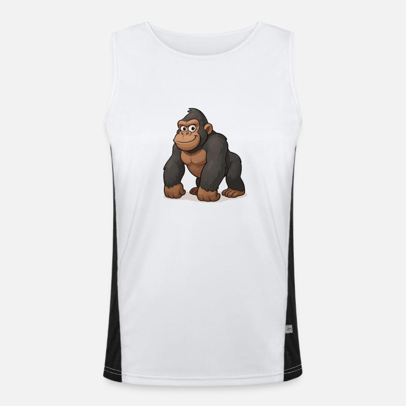 gorilla comic Funktionelles Kontrast-Tank Top für Männer 