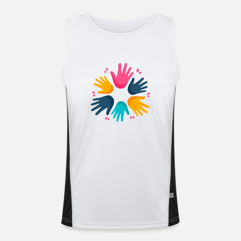 solidarité Débardeur respirant contrasté Homme 