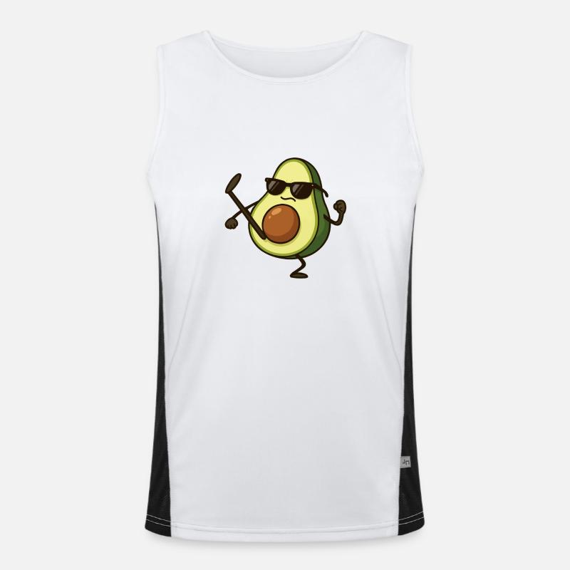 avocado karate Funktionelles Kontrast-Tank Top für Männer 