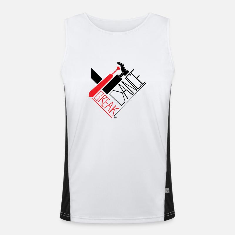 Break Dance Men's Functional Contrast Tank Top 