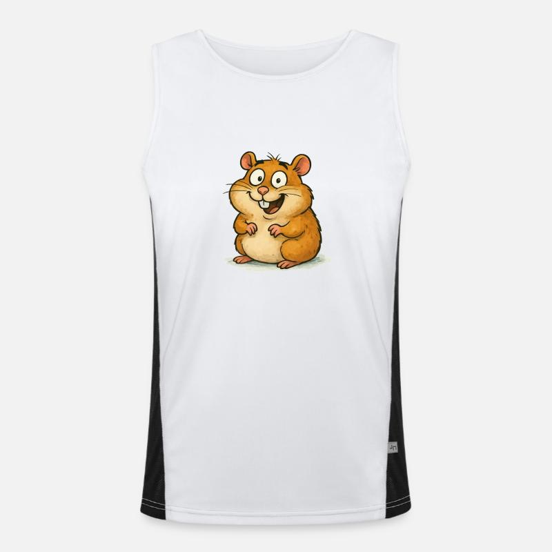 hamster comic Funktionelles Kontrast-Tank Top für Männer 