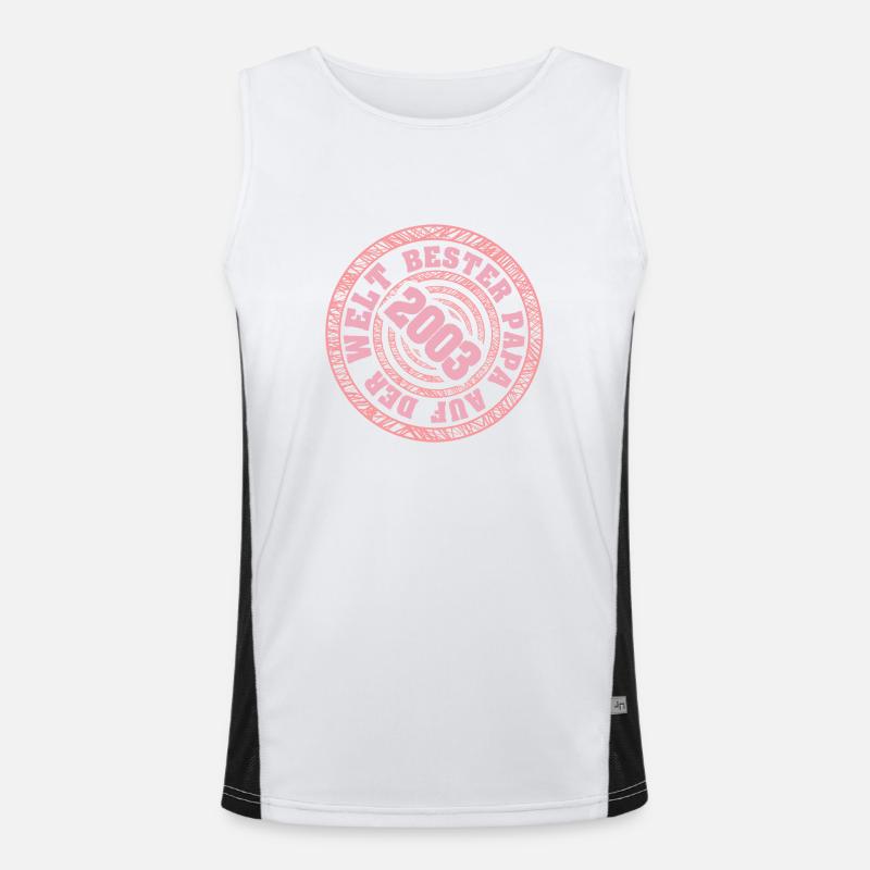 Vater 2003 Funktionelles Kontrast-Tank Top für Männer 