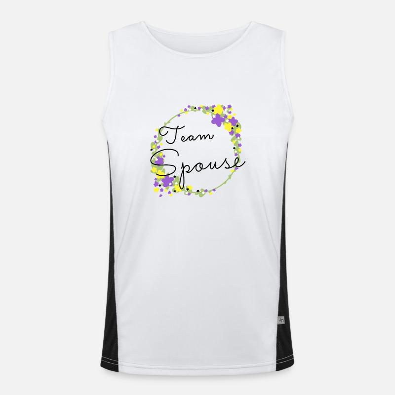 Team Spouse non binary/Team Verfiancé non binary Débardeur respirant contrasté Homme 