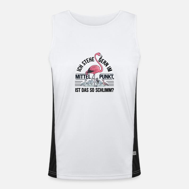 Je ne suis pas arrogant, juste le centre d’attention ! Débardeur respirant contrasté Homme 