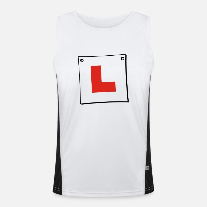 Learner Plate Men's Functional Contrast Tank Top 