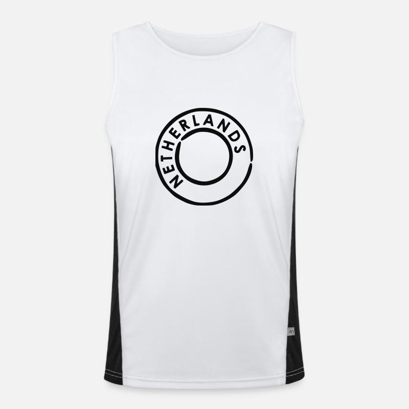 Netherlands Postmark Men's Functional Contrast Tank Top 