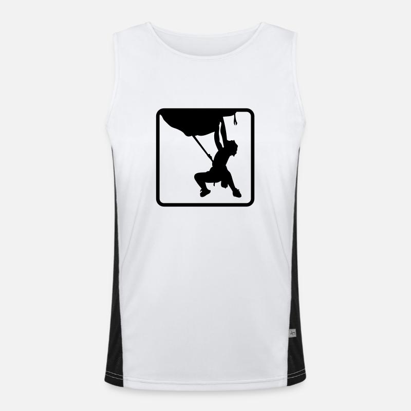 klettern01 Funktionelles Kontrast-Tank Top für Männer 