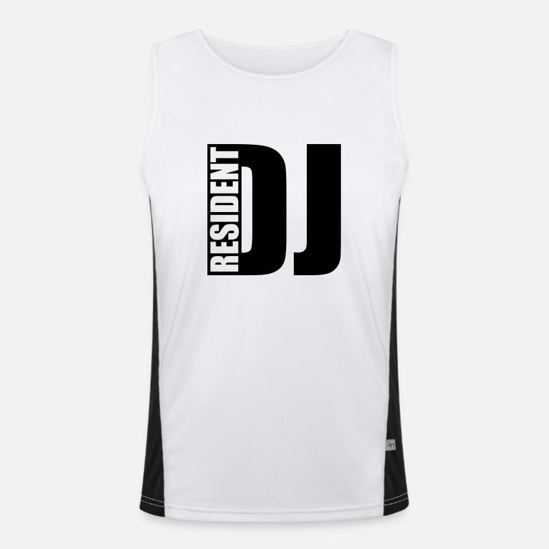 DJ Funktionelles Kontrast-Tank Top für Männer 