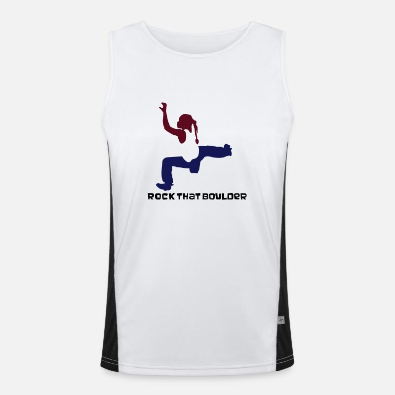 bouldermaedchen Funktionelles Kontrast-Tank Top für Männer 