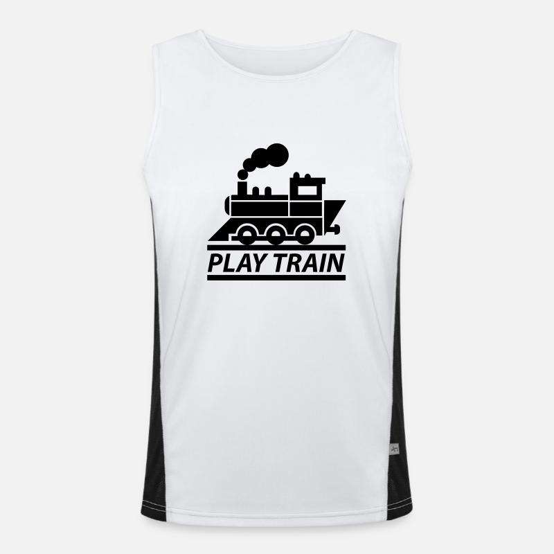 PLAY TRAIN Funktionelles Kontrast-Tank Top für Männer 