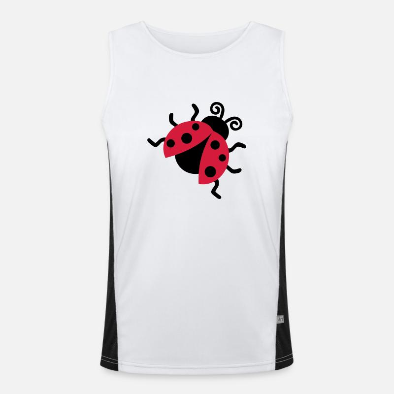 Marienkäfer Funktionelles Kontrast-Tank Top für Männer 