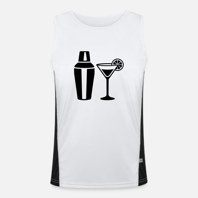 Cocktail Funktionelles Kontrast-Tank Top für Männer 
