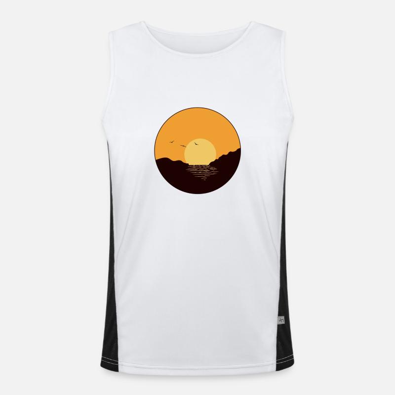 endless summer Funktionelles Kontrast-Tank Top für Männer 