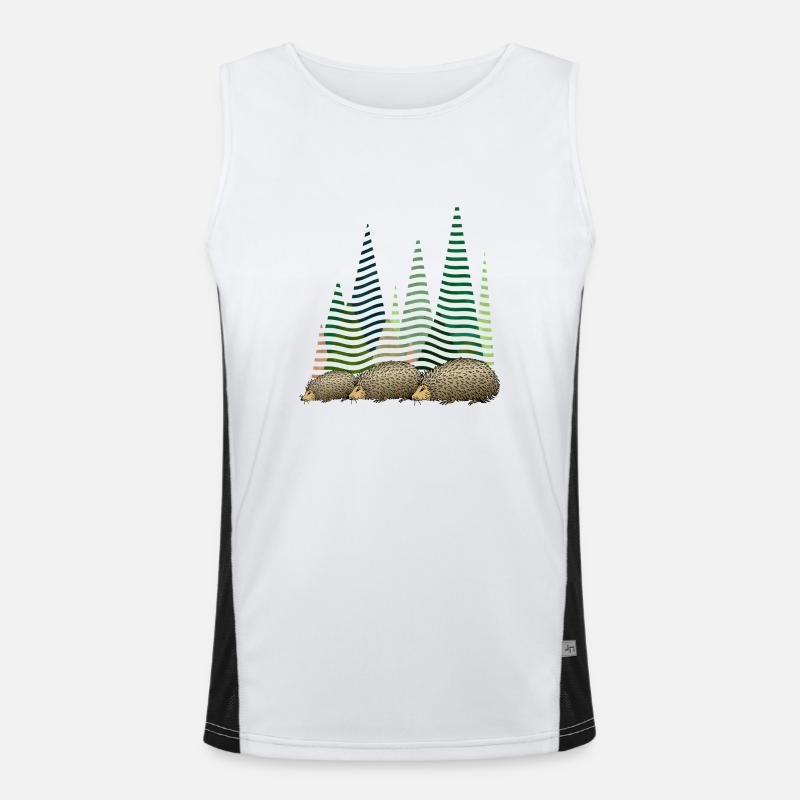 Igel Funktionelles Kontrast-Tank Top für Männer 