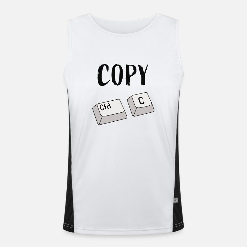 Ctrl C Copy Men's Functional Contrast Tank Top 