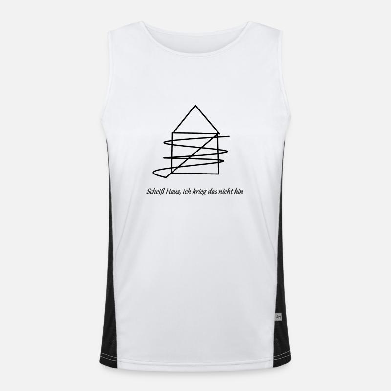 Schei... Nikolaushaus Funktionelles Kontrast-Tank Top für Männer 