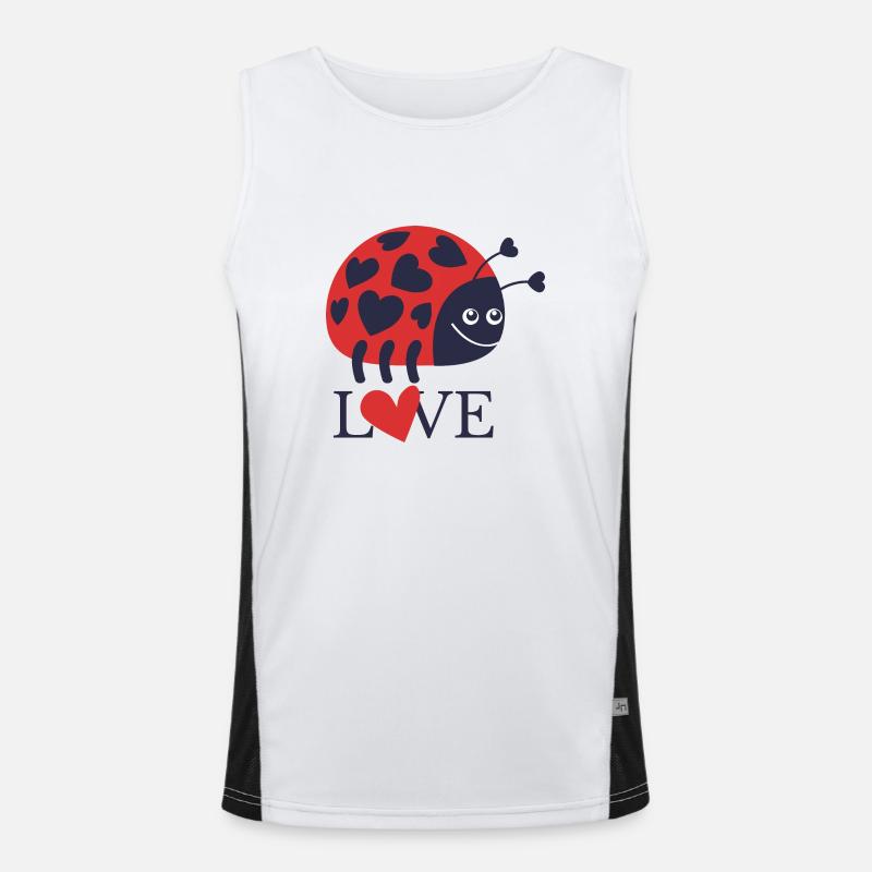 love bug - Coléoptère de l’amour Débardeur respirant contrasté Homme 