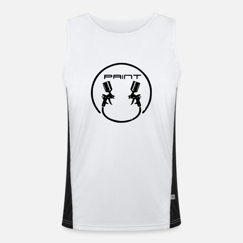 Malen Funktionelles Kontrast-Tank Top für Männer 