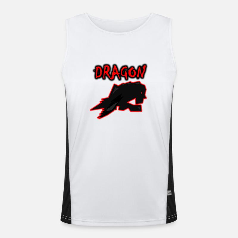 Drache Funktionelles Kontrast-Tank Top für Männer 