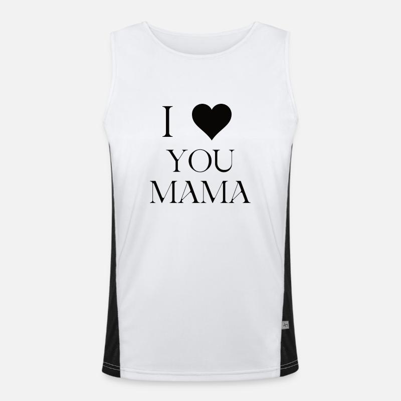 MUTTERTAG4 Funktionelles Kontrast-Tank Top für Männer 