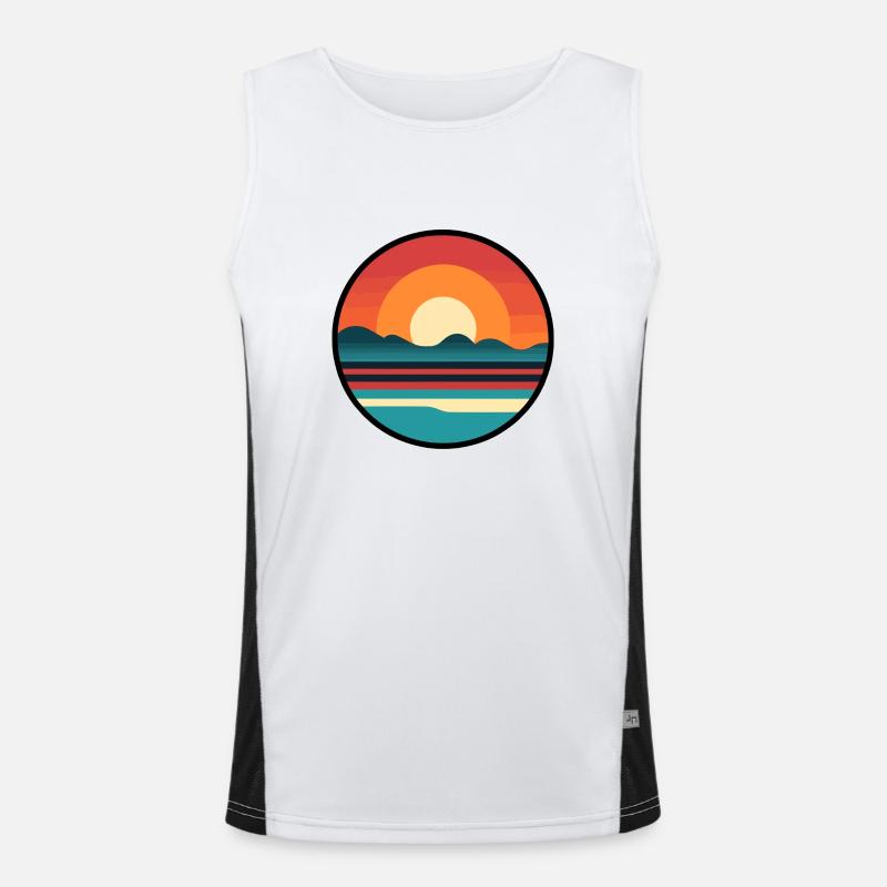 Sunset Men's Functional Contrast Tank Top 
