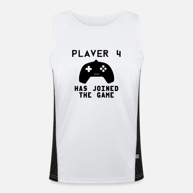 Player 4 has joined the game Men's Functional Contrast Tank Top 
