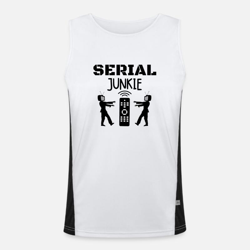 Serien Junkie Funktionelles Kontrast-Tank Top für Männer 