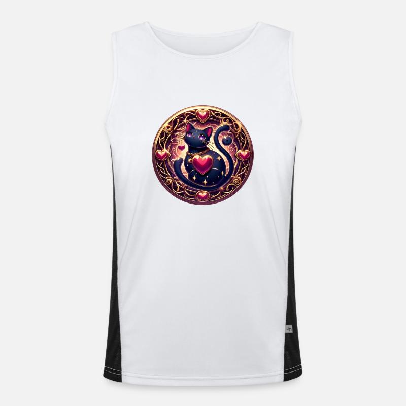 Cat Magic Men's Functional Contrast Tank Top 