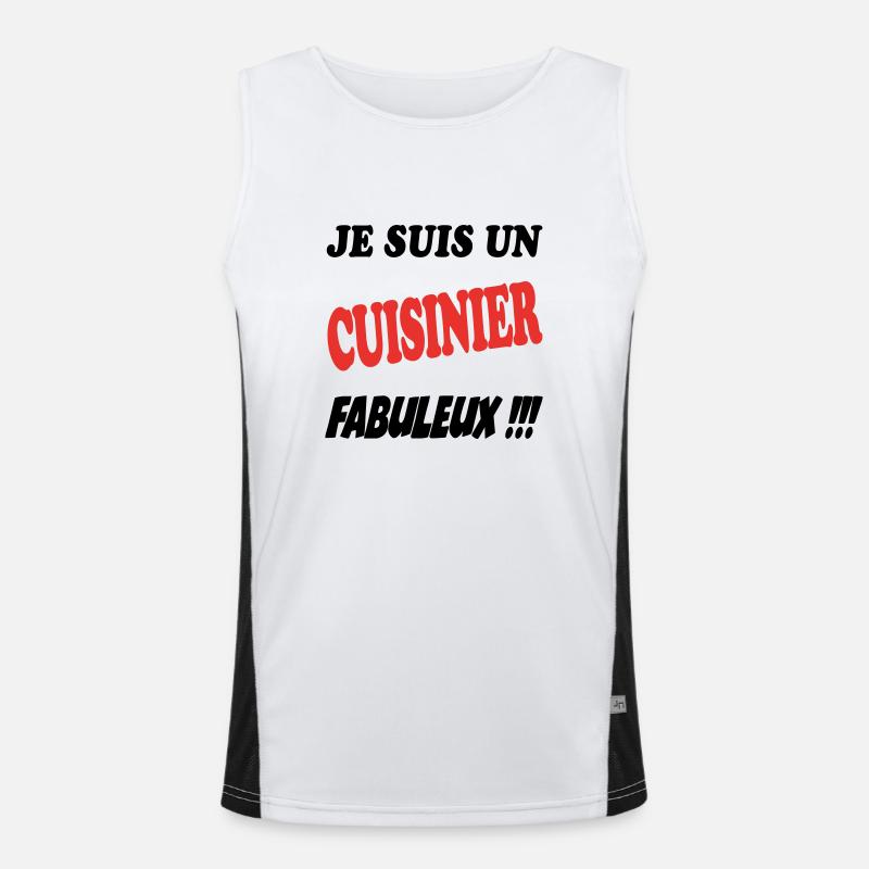 CUISINIER FABULEUX Débardeur respirant contrasté Homme 