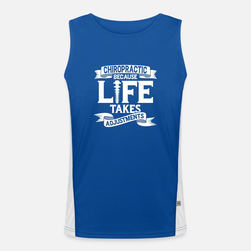 Chiropractic Life Chiropractic Physical Therapist Funktionelles Kontrast-Tank Top für Männer 