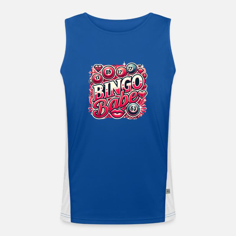 Bingo Babe Funktionelles Kontrast-Tank Top für Männer 