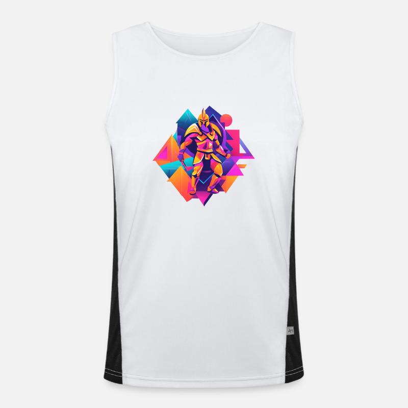 Spartan Funktionelles Kontrast-Tank Top für Männer 