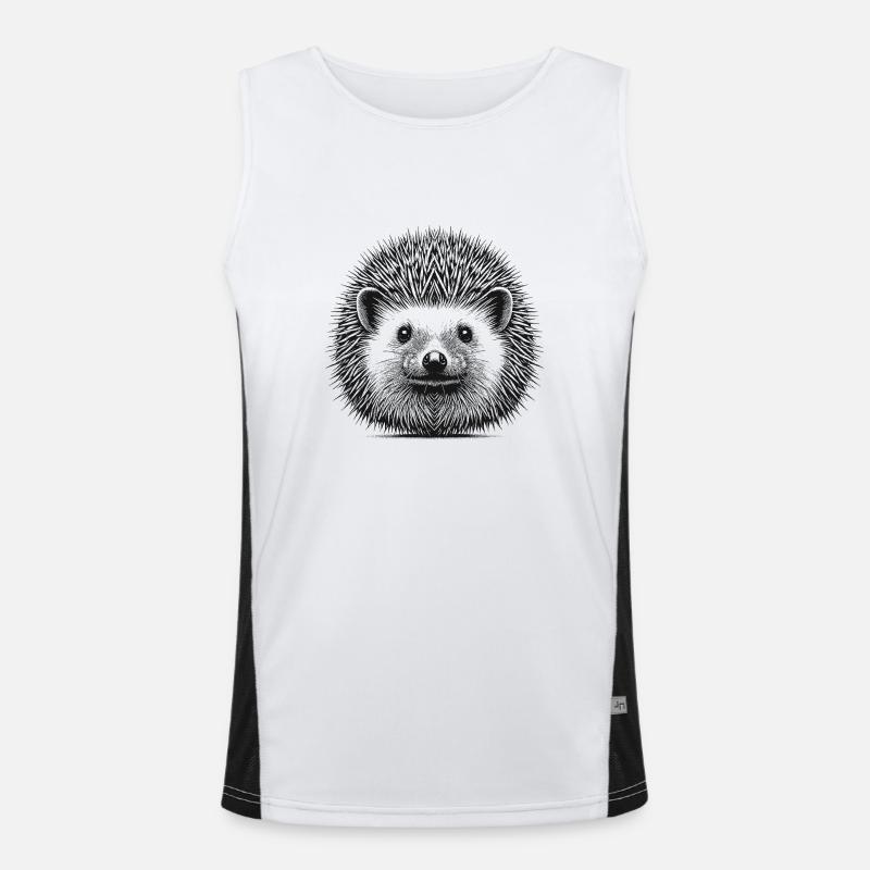 Igel Funktionelles Kontrast-Tank Top für Männer 