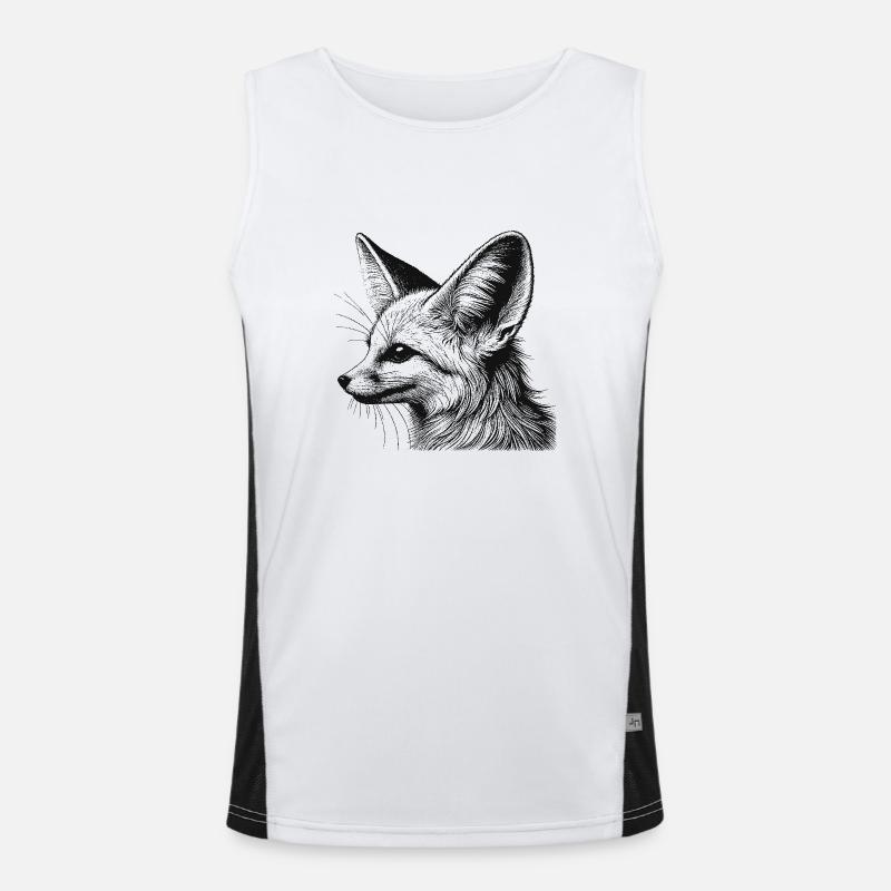 Fennek Funktionelles Kontrast-Tank Top für Männer 
