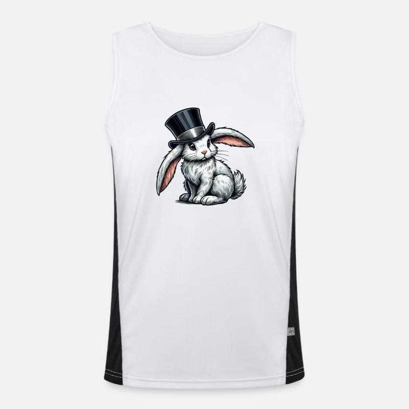 Rabbit Cylinder Men's Functional Contrast Tank Top 