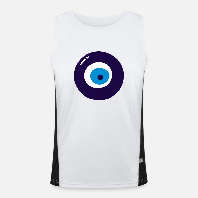 Nazar oeil turc Débardeur respirant contrasté Homme 