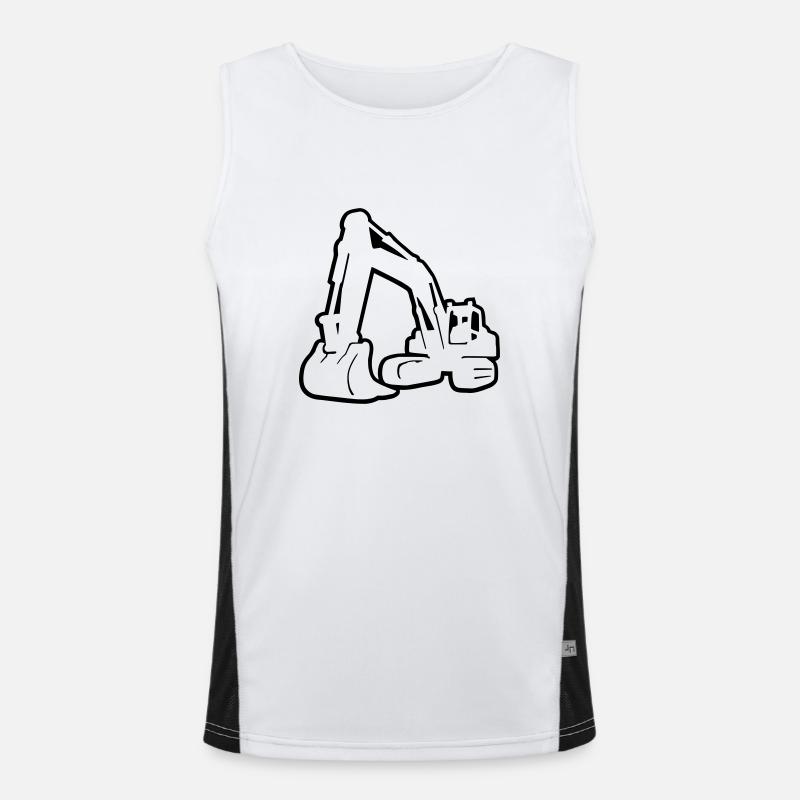Bagger / Kettenbagger / excavator 5 - invers Funktionelles Kontrast-Tank Top für Männer 