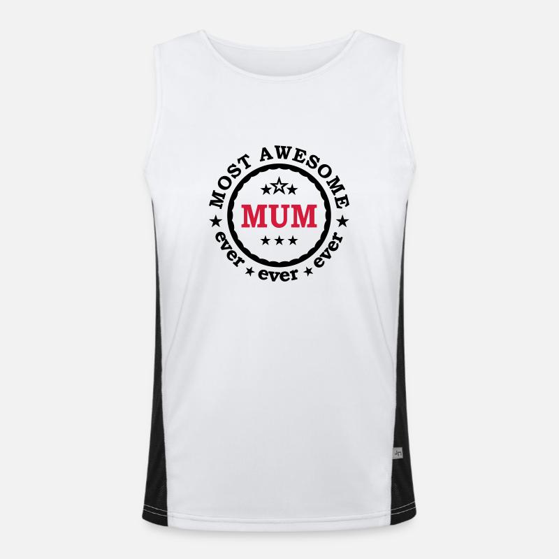 Beste Mutter ever Mutti Muttertag Mama Danke Funktionelles Kontrast-Tank Top für Männer 