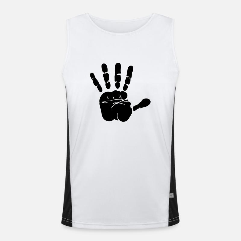 empreinte de main Débardeur respirant contrasté Homme 