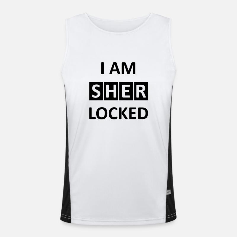 I AM SHERLOCKED Men's Functional Contrast Tank Top 