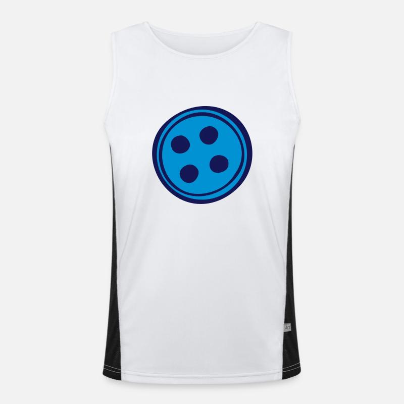 Button Funktionelles Kontrast-Tank Top für Männer 