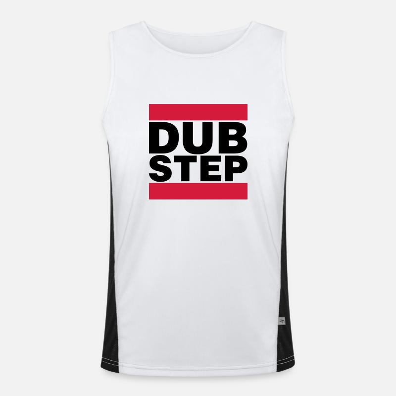 Dubstep Funktionelles Kontrast-Tank Top für Männer 