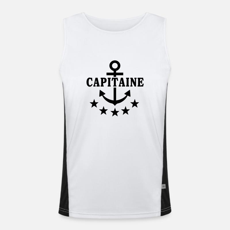 capitaine Débardeur respirant contrasté Homme 