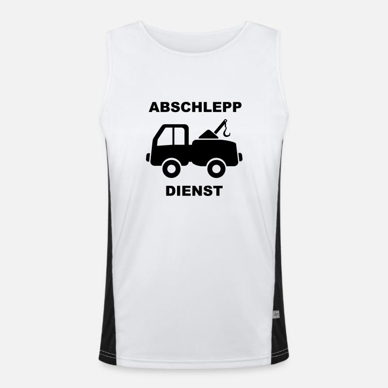 abschleppdienst Funktionelles Kontrast-Tank Top für Männer 