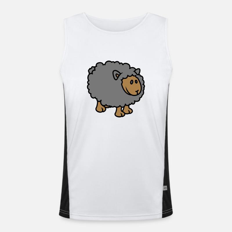 sheep Funktionelles Kontrast-Tank Top für Männer 