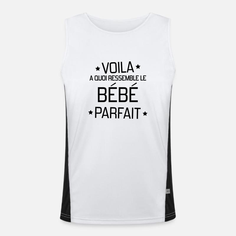 Baby / Geburt / Junge / Mädchen / Mama / Liebe Funktionelles Kontrast-Tank Top für Männer 