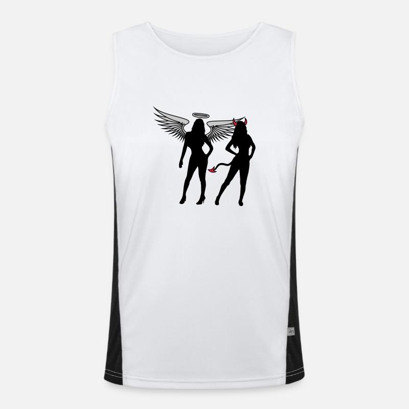 Angel Devil Girls Men's Functional Contrast Tank Top 