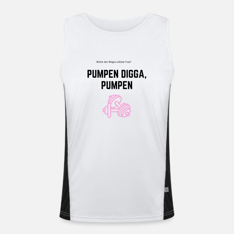 Pumpem Digga Pumpen Funktionelles Kontrast-Tank Top für Männer 