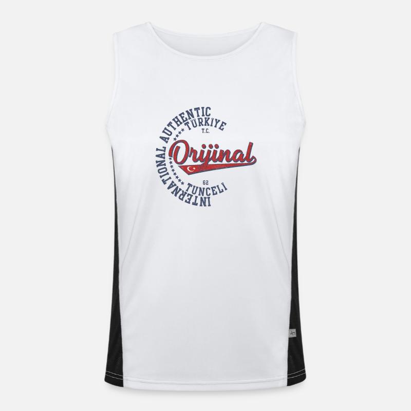 Tunceli Funktionelles Kontrast-Tank Top für Männer 